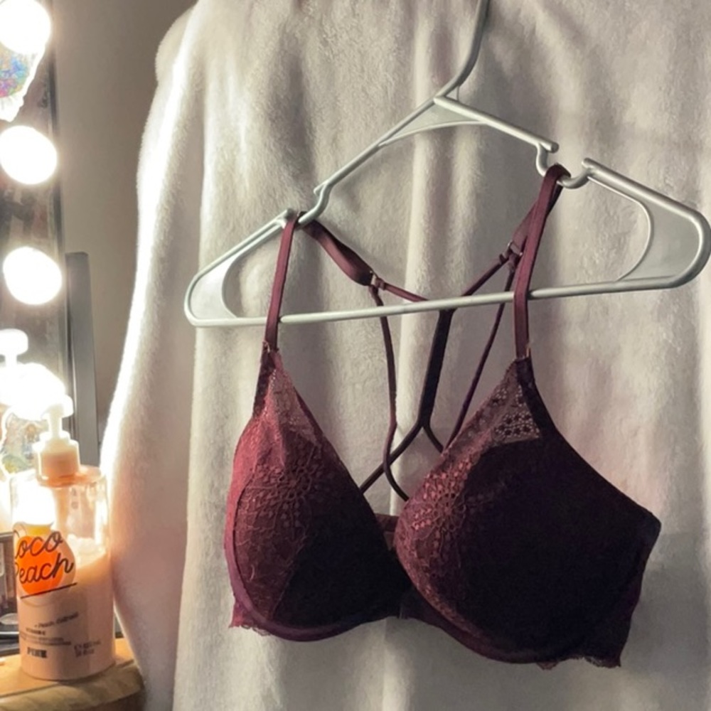 PINK VS Burgundy bra